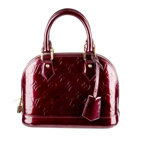 louis vuitton burgundy handbag